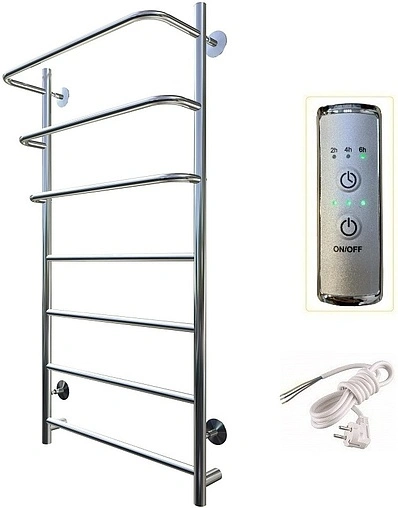 Полотенцесушитель электрический лесенка Тругор Пэк сп 19 100х40 32 мм полированная сталь