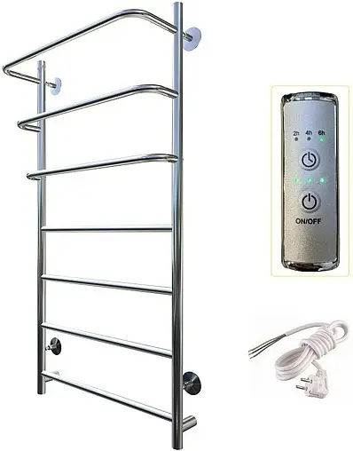 Полотенцесушитель электрический лесенка Тругор Пэк сп 19 100х50 32 мм полированная сталь