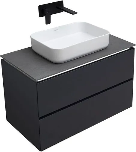 Тумба-умывальник подвесная Allen Brau Infinity 85 антрацит 1.21001.AM+