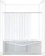 Карниз для ванны Aquanet 200 хром 00186786