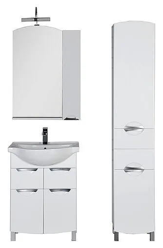 Шкаф-зеркало Aquanet Асти 65 белый 180075