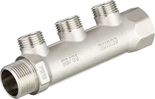 Коллектор распределительный проходной 3 отвода ¾&quot;в/н x ½&quot;к Valtec VTc.500.N.0503