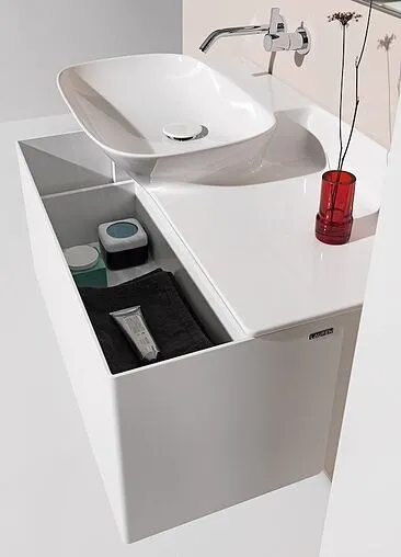 Тумба под умывальник подвесной Laufen Ino 77 белый матовый 4.2540.1.030.170.1