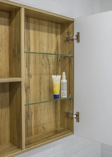 Шкаф-зеркало Домино Craft 60 дуб вотан DCr2203HZ