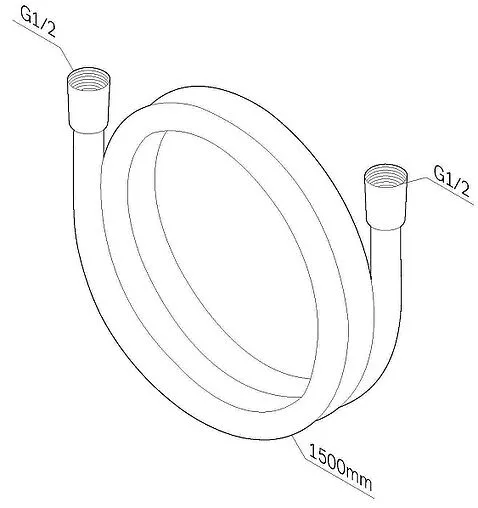 Шланг для душа Am.Pm 150см хром F0415100