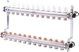 Группа коллекторная распределительная 12 отводов 1"в/в x ¾"ек Uni-fitt 451I4312 Группа коллекторная распределительная 12 отводов 1"в/в x ¾"ек Uni-fitt 451I4312, 3