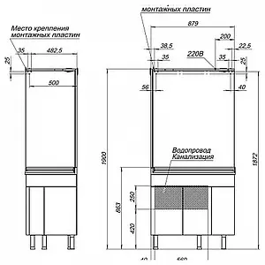 Тумба-умывальник напольная Aquanet Корнер 89 L белый 00158824+00158988, 4