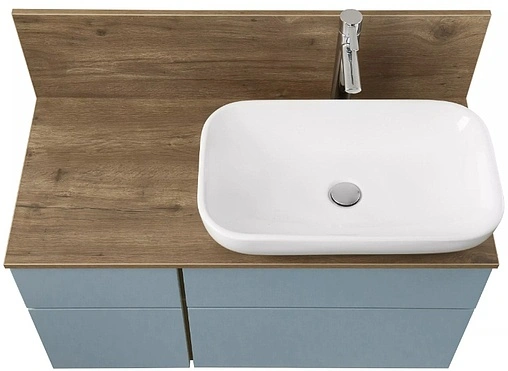 Тумба-умывальник подвесная Aquaton Мишель 100 фьорд/дуб рустикальный 1A2773K2MIX30