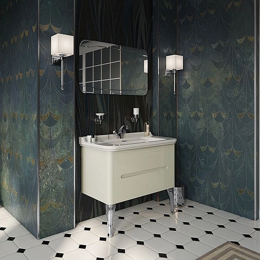 Раковина Kerasan Waldorf 100 белый 4142K1bi/cr*1