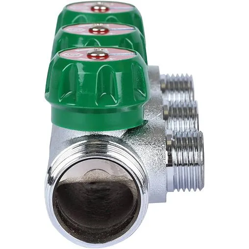 Коллектор регулирующий проходной 3 отвода 1&quot;в/н x ½&quot;н Stout SMB-6849-011203