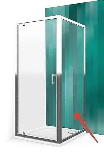 Боковая стенка 900мм прозрачное/матовое стекло Roltechnik Lega Line LLB/900 553-9000000-00-21