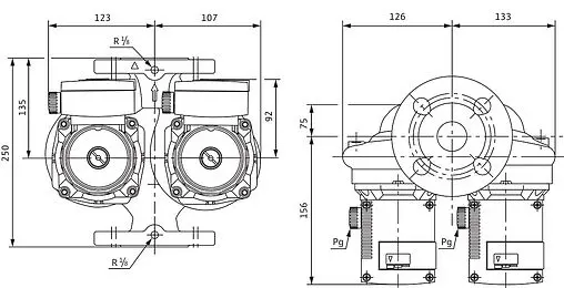 Насос циркуляционный Wilo TOP-SD 40/3-EM 2044017 Насос циркуляционный Wilo TOP-SD 40/3-EM 2044017