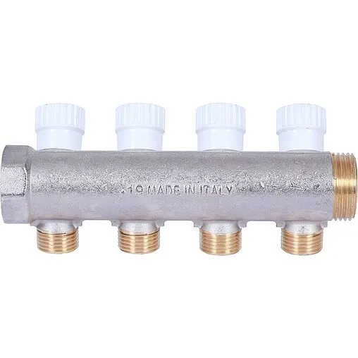 Коллектор регулирующий проходной 4 отвода 1"в/н x ½"н Stout SMB 6852 011204 Коллектор регулирующий проходной 4 отвода 1"в/н x ½"н Stout SMB 6852 011204