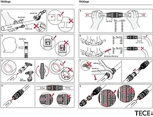 Тройник push-fit редукционный 25мм x 20мм x 20мм TECElogo 8711009 Тройник push-fit редукционный 25мм x 20мм x 20мм TECElogo 8711009, 3