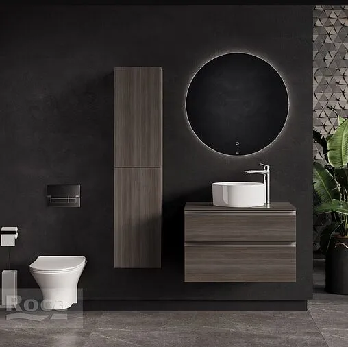 Тумба-умывальник подвесная Roca The Gap 80 городской дуб A857399402+A857419402+