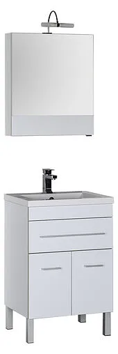 Шкаф-зеркало Aquanet Верона 58 L белый 00175344