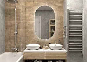 Зеркало с подсветкой Continent Fleur Led 65x110 с бесконтактным сенсором белый ЗЛП595, 4