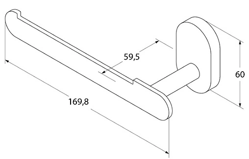 Держатель туалетной бумаги IDDIS Mirro Plus хром MRPSB00i43