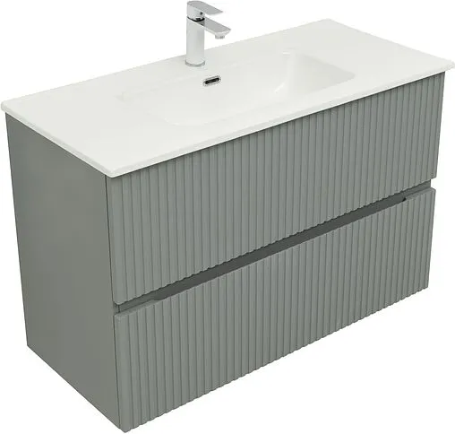 Тумба под умывальник Aquanet Джейн 100 мисти грин 00313320