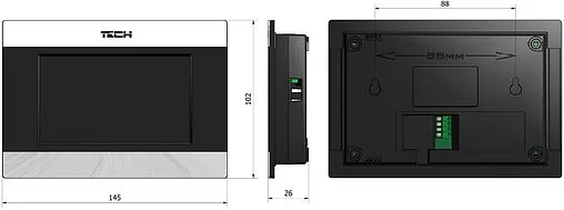Проводной комнатный регулятор котла с коммуникацией RS Stout ST-281 белый STE-0101-100281
