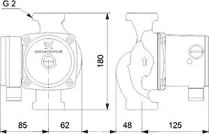 Насос циркуляционный Grundfos UPS 32-80 N 180 95906448 Насос циркуляционный Grundfos UPS 32-80 N 180 95906448, 5