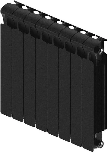 Радиатор биметаллический 8 секций Rifar Monolit 500 черный RM50008 ant