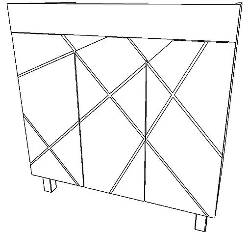 Тумба-умывальник напольная Домино Vector 80 метрополитан грей/бетон серый DV6614T+4627173210188
