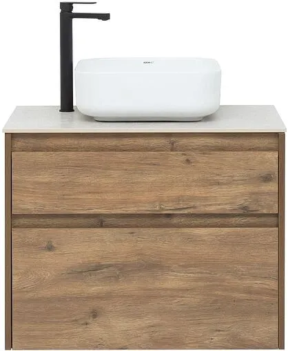 Тумба под умывальник подвесная Aquanet Nova Lite 75 дуб рустикальный 00249515