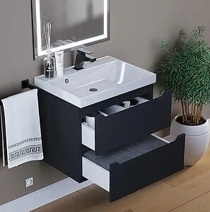 Тумба под умывальник подвесная Uperwood UPD Tanos 60 чёрный 291020230 Тумба под умывальник подвесная Uperwood UPD Tanos 60 чёрный 291020230, 4