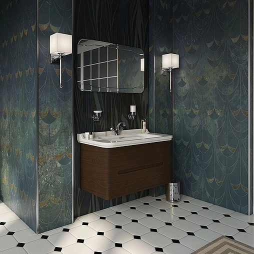 Раковина Kerasan Waldorf 100 белый 4142K1bi/cr*3