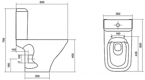 Унитаз-компакт безободковый Santek Лайн rimless белый 1WH501573