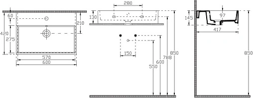 Раковина ISVEA Purita 60 белый 10PL50060SV