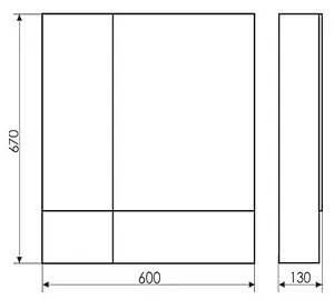 Шкаф-зеркало Comforty Ницца 60 cосна лоредо 00003120774CF, 2