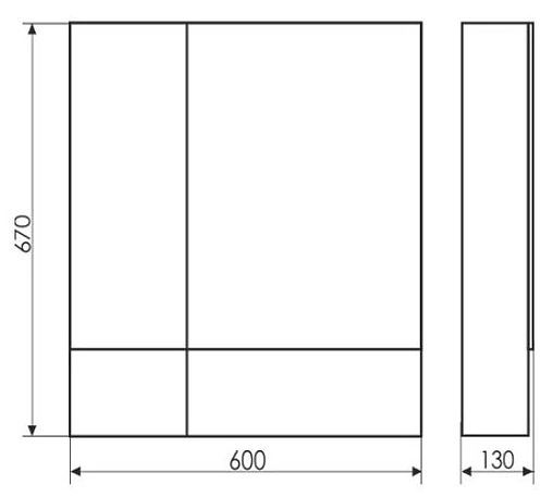 Шкаф-зеркало Comforty Ницца 60 cосна лоредо 00003120774CF