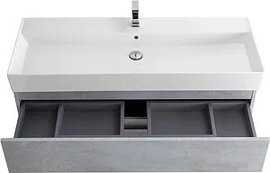 Тумба-умывальник подвесная Cezares Molveno 46 120 Beton MOLVENO 46-120-2C-SO-BET+CZR-MIL-120-LVB Тумба-умывальник подвесная Cezares Molveno 46 120 Beton MOLVENO 46-120-2C-SO-BET+CZR-MIL-120-LVB, 3