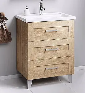 Тумба-умывальник напольная Aqwella Foster 70 дуб сонома FOS01073DS+187813, 3