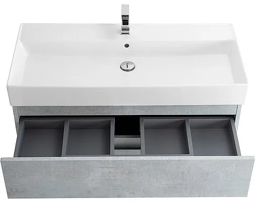 Тумба-умывальник подвесная Cezares Molveno 46 80 Beton MOLVENO 46-80-2C-SO-BET+CZR-MIL-80-LVB Тумба-умывальник подвесная Cezares Molveno 46 80 Beton MOLVENO 46-80-2C-SO-BET+CZR-MIL-80-LVB