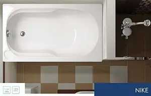 Ванна акриловая Vagnerplast Nike 120x70 VPBA127NIK2E-04, 3