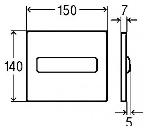 Клавиша смыва для писсуара Viega Visign for Style 11 8331.2 598501 альпийский белый