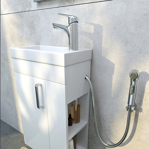 Смеситель для раковины с гигиеническим душем IDDIS Torr хром TORSB00i08