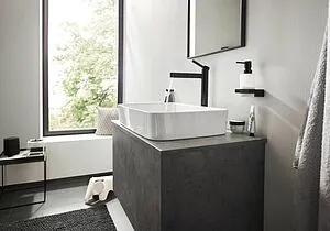 Дозатор для жидкого мыла Hansgrohe AddStoris чёрный матовый 41745670 Дозатор для жидкого мыла Hansgrohe AddStoris чёрный матовый 41745670, 4