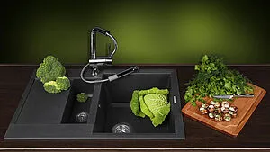 Смеситель для кухни с выдвижным изливом Omoikiri Akashi-S хром OAK-CR-35-S, 5