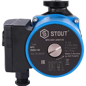 Насос циркуляционный Stout 25/60-130 SPC-0001-2560130 Насос циркуляционный Stout 25/60-130 SPC-0001-2560130, 2