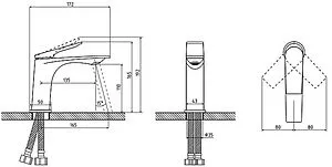 Смеситель для раковины Osgard Solen хром 57013 Смеситель для раковины Osgard Solen хром 57013, 2