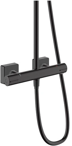 Душевая система с термостатом для душа Hansgrohe Vernis Shape 230 1jet чёрный матовый 26286670