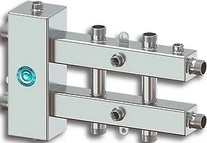 Распределительный коллектор 3 контура с гидрострелкой 1¼"н x 1"н Север-М3(Aisi) 1915004 Распределительный коллектор 3 контура с гидрострелкой 1¼"н x 1"н Север-М3(Aisi) 1915004, 1