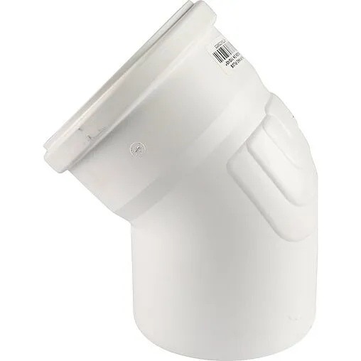 Отвод внутренний бесшумный D=110мм Угол 45° Rehau Raupiano Plus 11231361001