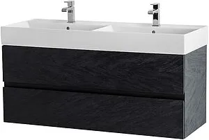 Тумба под умывальник подвесная Cezares Molveno 46 120 Nero MOLVENO 46-120-2C-SO-2-NR Тумба под умывальник подвесная Cezares Molveno 46 120 Nero MOLVENO 46-120-2C-SO-2-NR, 2