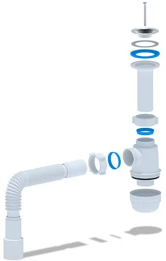 Сифон бутылочный для мойки Ани Пласт Грот A0515 Сифон бутылочный для мойки Ани Пласт Грот A0515