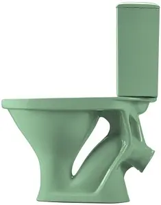 Унитаз-компакт Santeri Вест салатовый 1.P201.8.S04.00B.F, 4